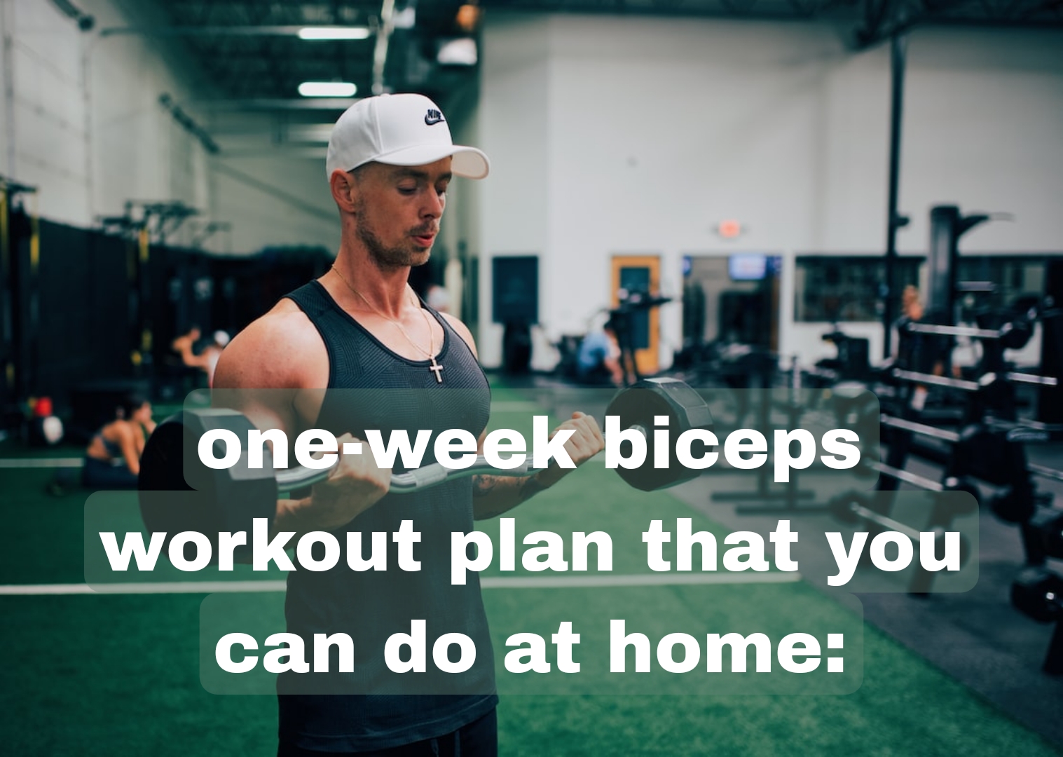 one-week biceps workout plan that you can do at home: